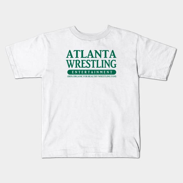 AWE: Healthy Wrestling Fans Kids T-Shirt by AtlantaWrestlingEnt